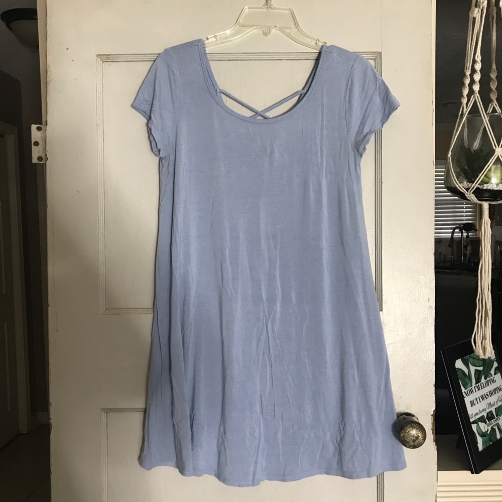 Light blue flowy dress